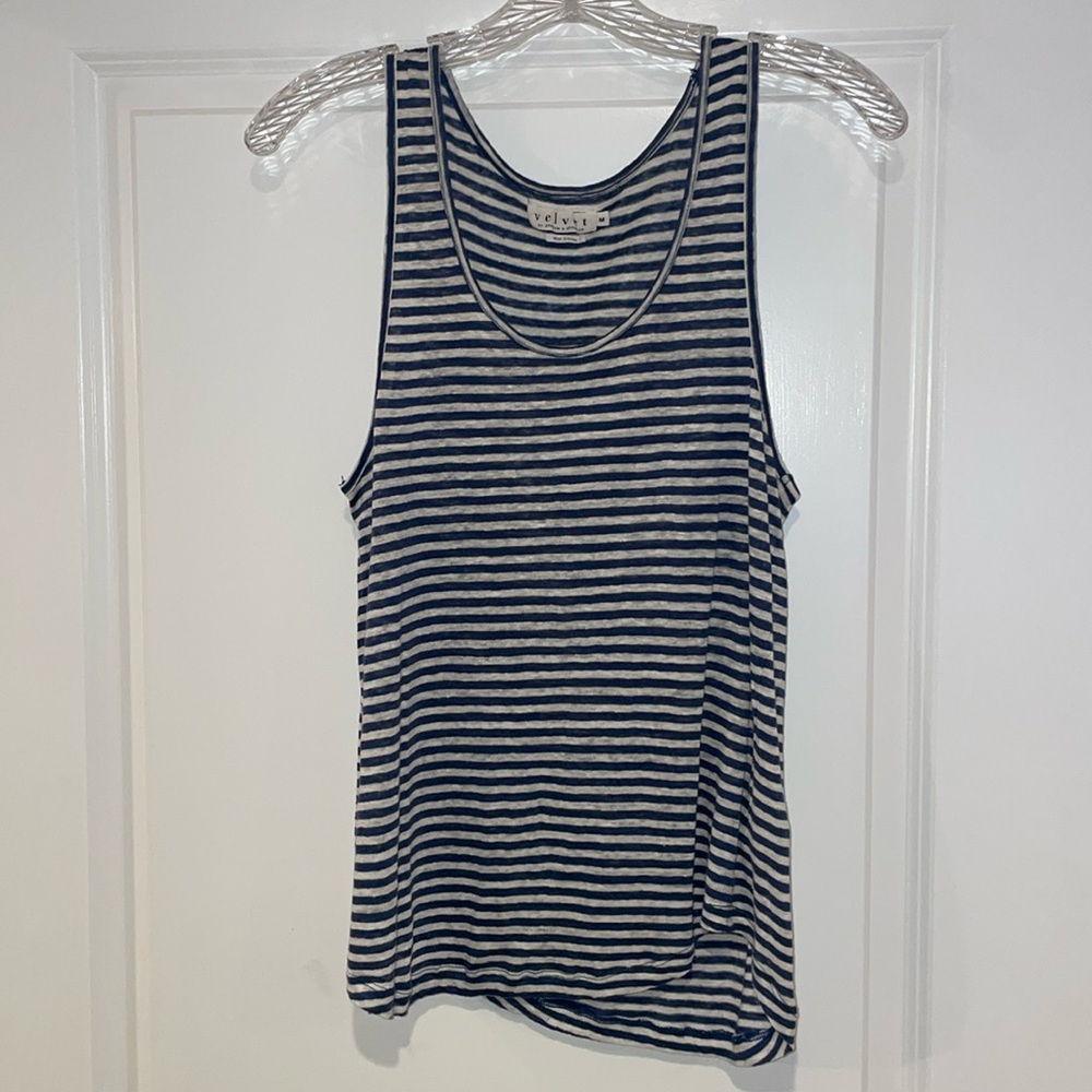 Velvet Striped Tank Top